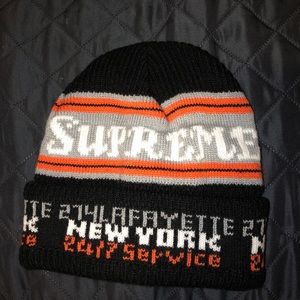 Supreme black beanie